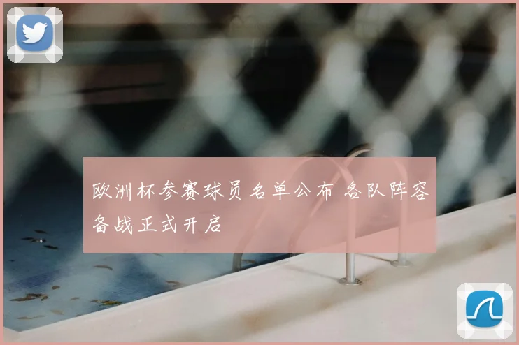 欧洲杯参赛球员名单公布 各队阵容备战正式开启